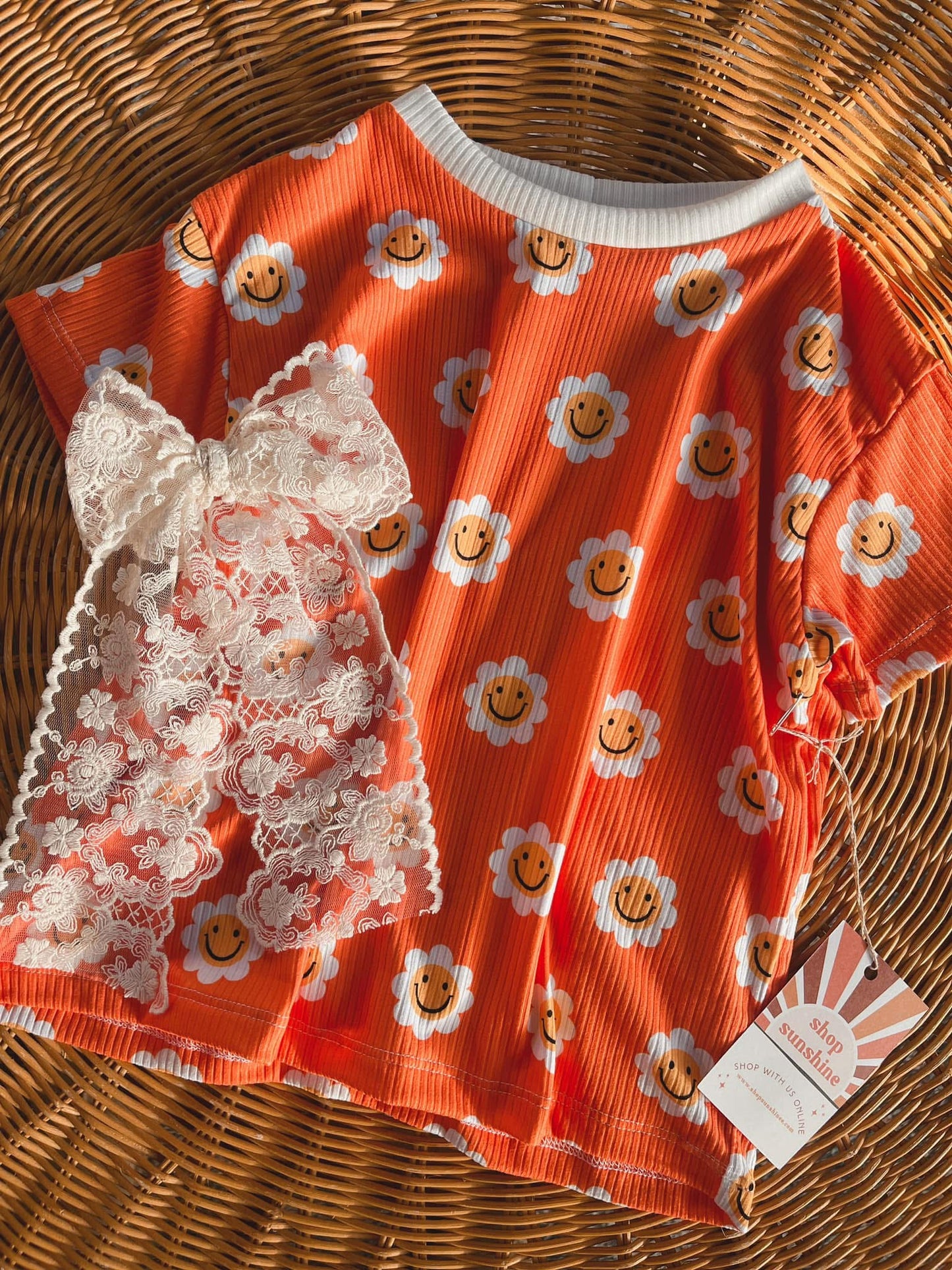 ORANGE DAISY T-SHIRT DRESS