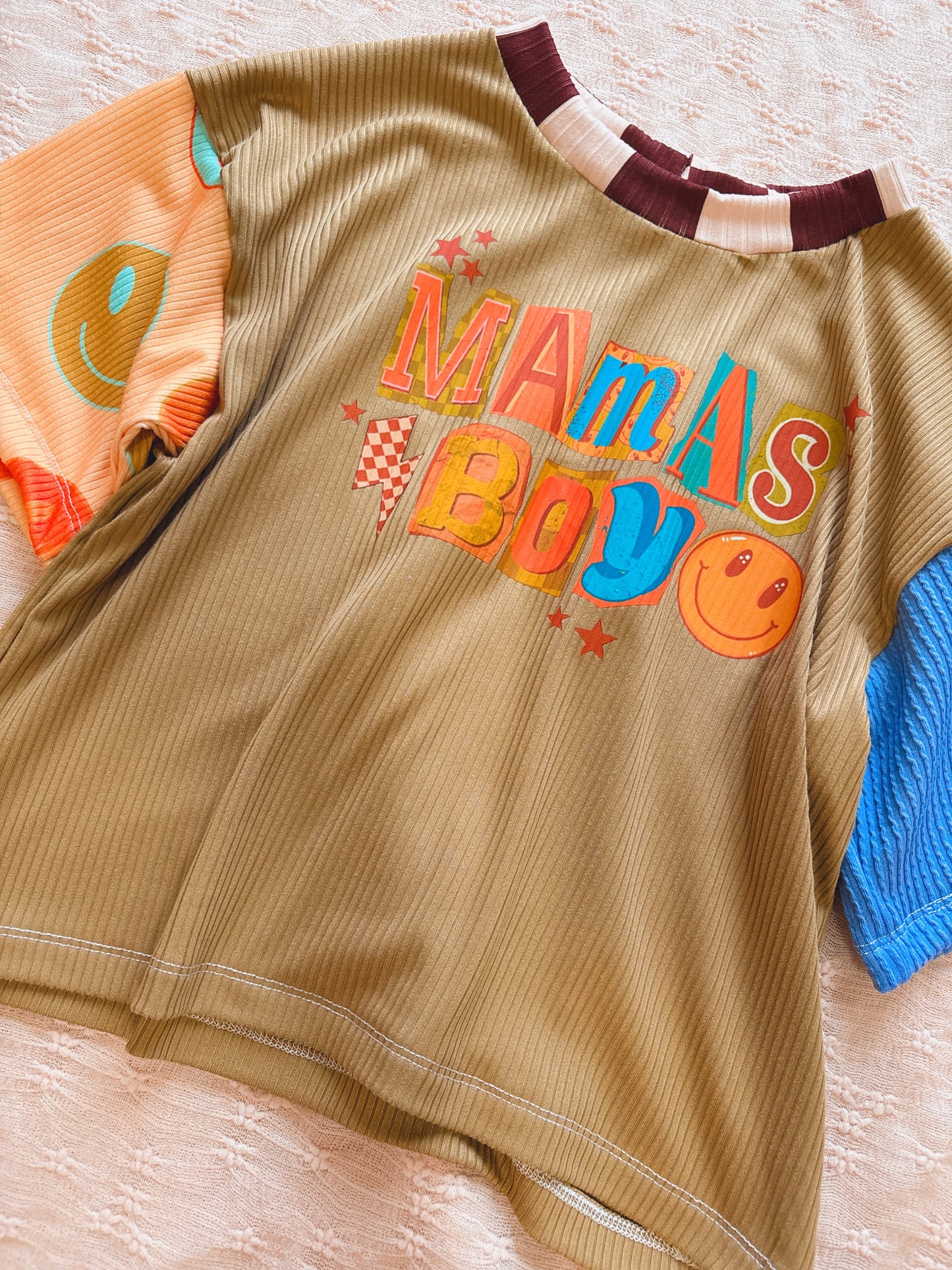 * MAMAS BOY BOXY TEE ONLY