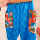 BLUE CHECKER BARRELS WITH MICKEY POCKETS