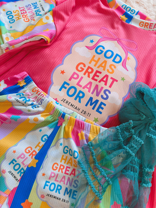 * GOD HAS GREAT PLANS FOR ME BOXY + SHORTS