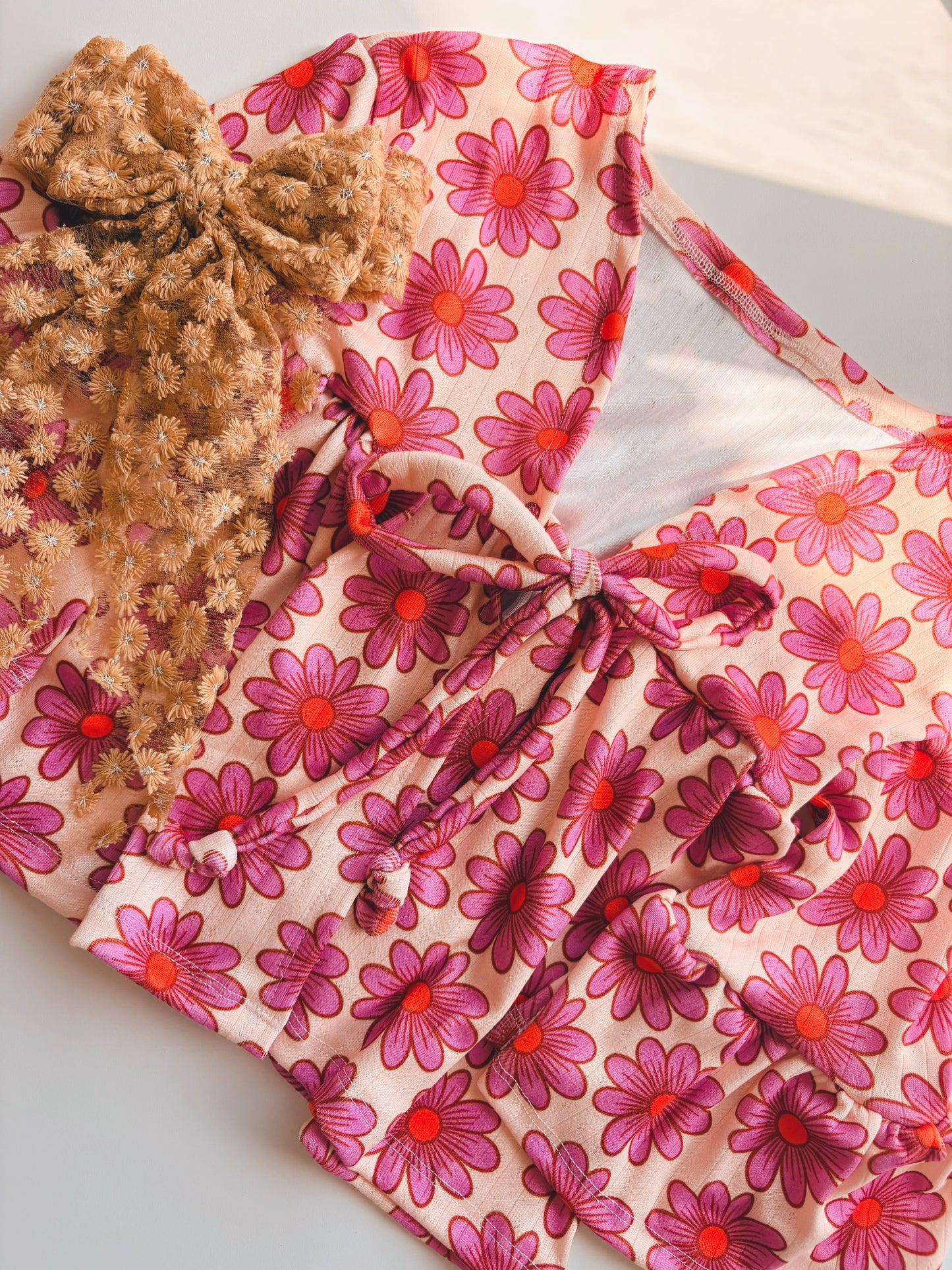 RUFFLE CARDIGAN *choose your print