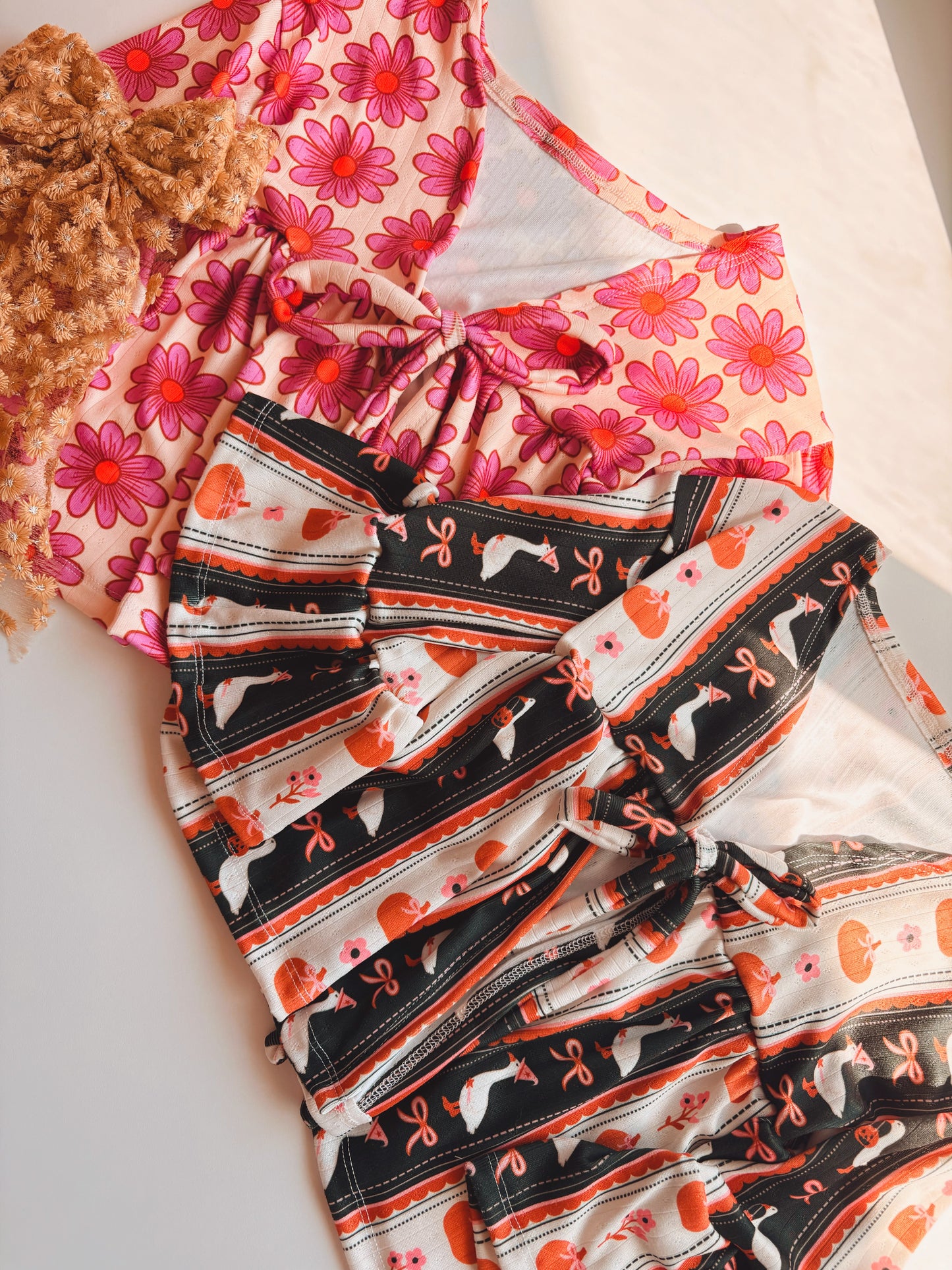 RUFFLE CARDIGAN *choose your print