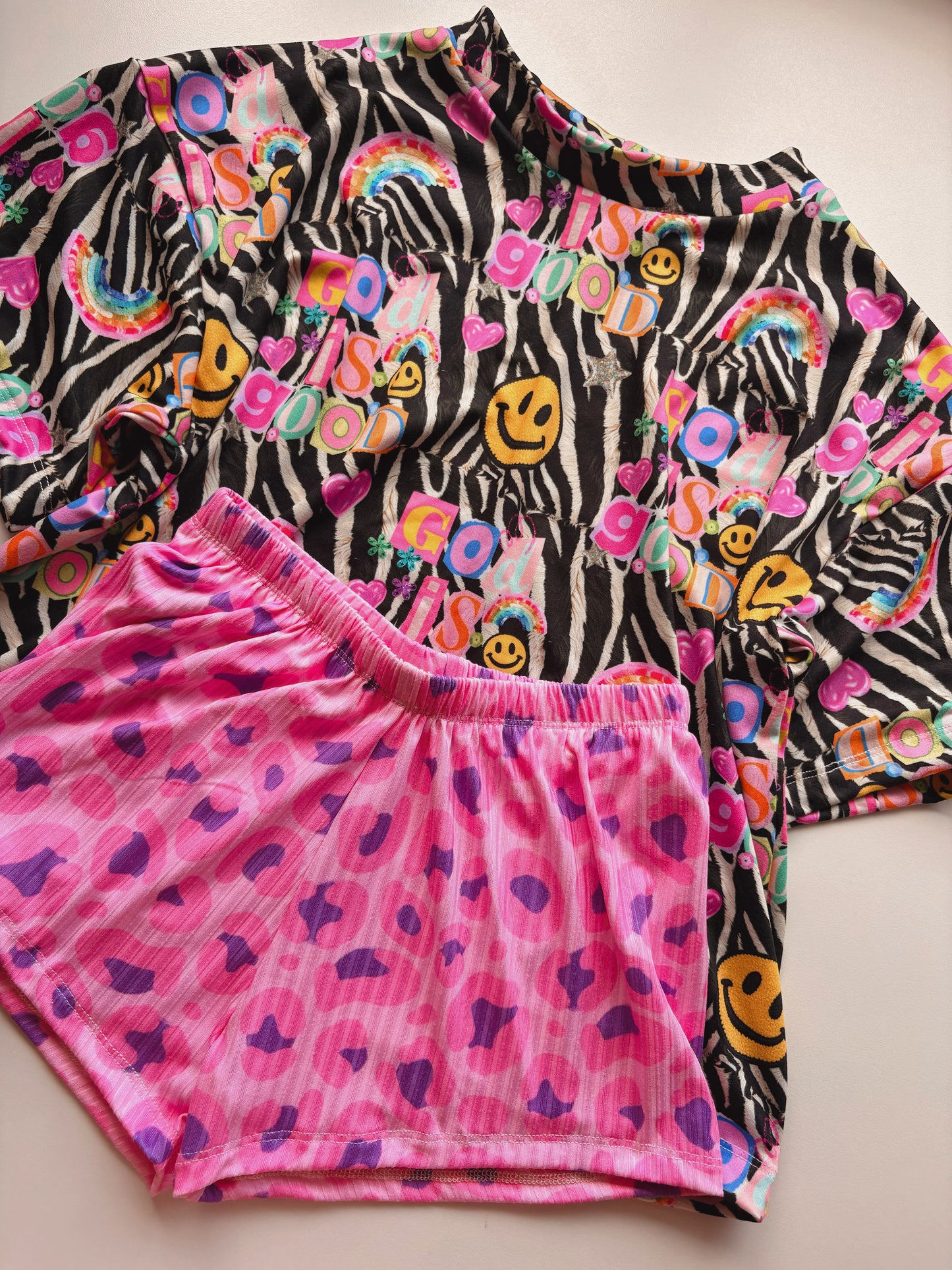 GOD IS GOOD BOXY + SHORTS SET
