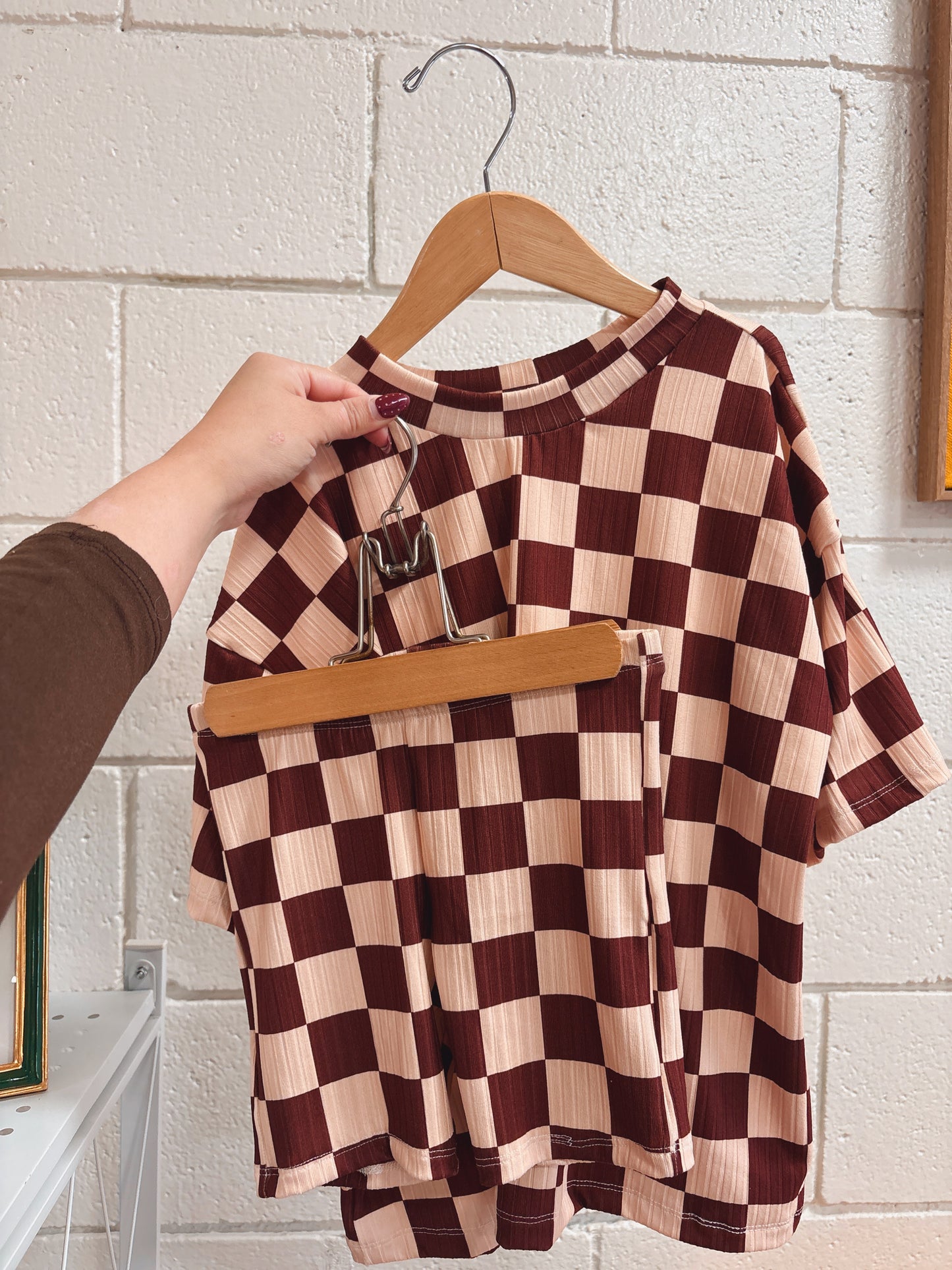 NEUTRAL CHECKER BOXY + BIKER SET