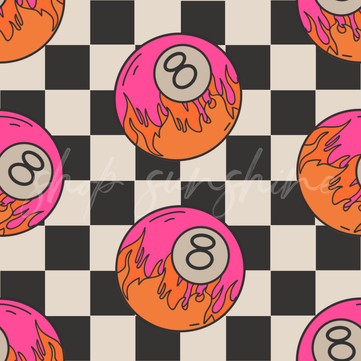 PINK 8 BALL SET