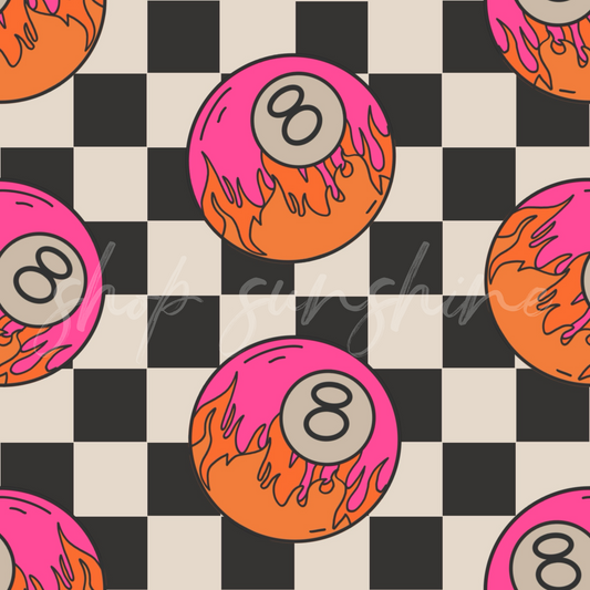 PINK 8 BALL SET