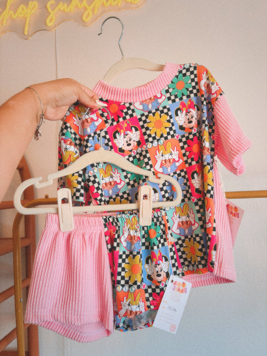 BESTIES BOXY + SHORTS COLORBLOCK SET