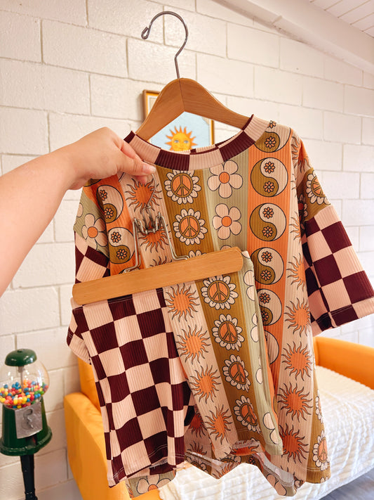 BOHO STRIPE + CHECKER COLORBLOCK SET