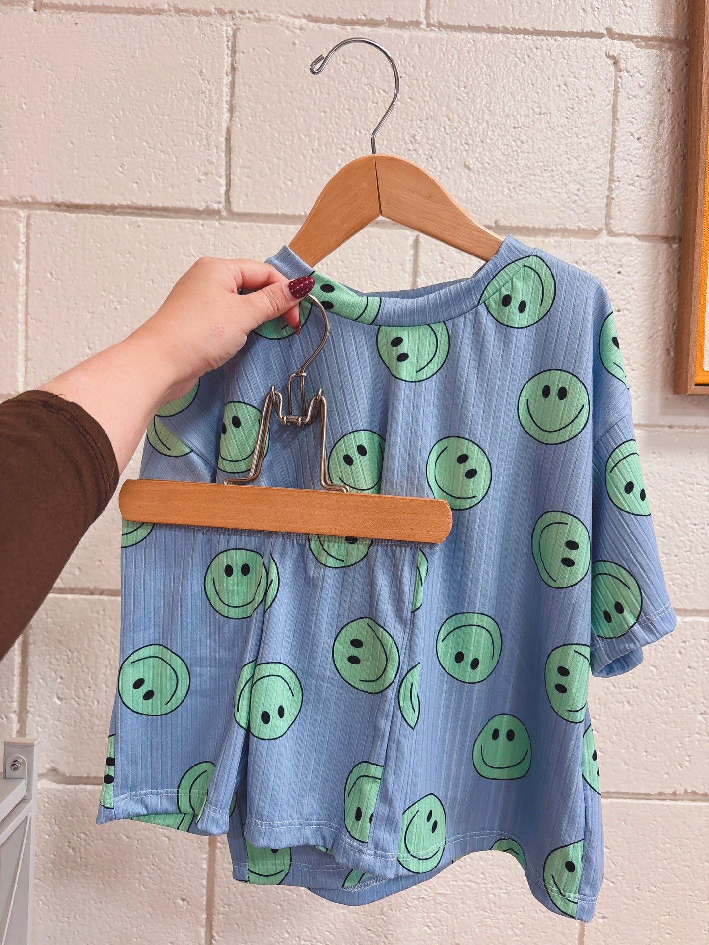 BLUE SMILEY BOXY + BIKERS