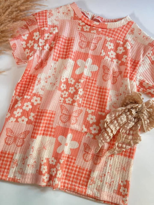 PEACHY PATCHWORK T-SHIRT DRESS