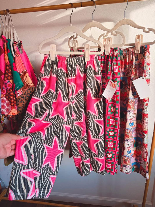 STAR URBAN RIBBED PALAZZOS